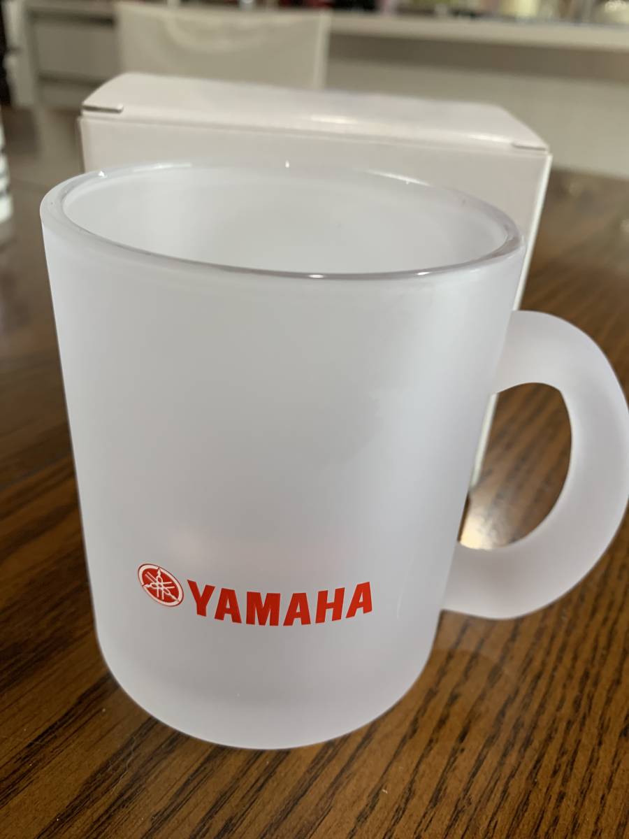 ノベルティ ヤマハ YAMAHA ロゴ入り ガラス製 マグカップ_画像2