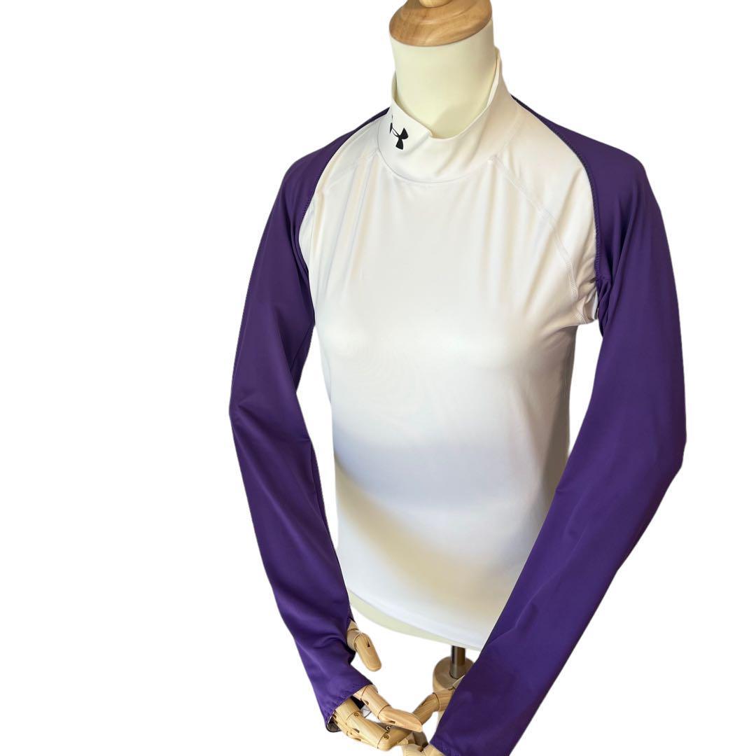 着るタイプのアームカバー　UVカット　ゴルフ　ボレロ　パープル　紫