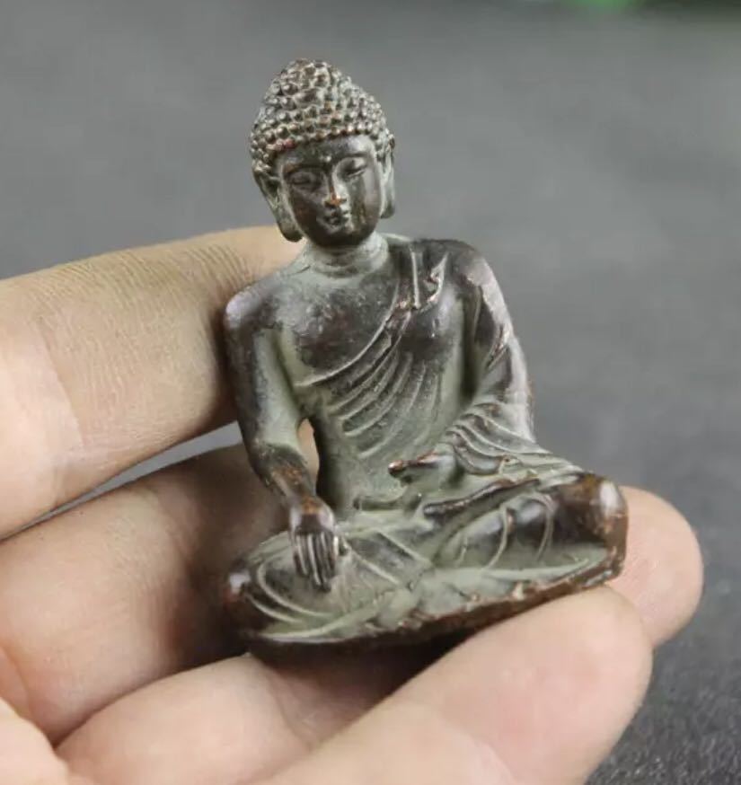 仏教美術 仏像 銅製 豆仏 兜仏   雅虎拍卖代购
