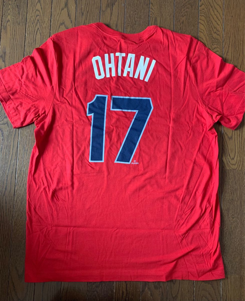 最終グッズ MLB公式 エンジェルス 大谷翔平 ナイキ 名前背番号付き Tシャツ Lサイズ