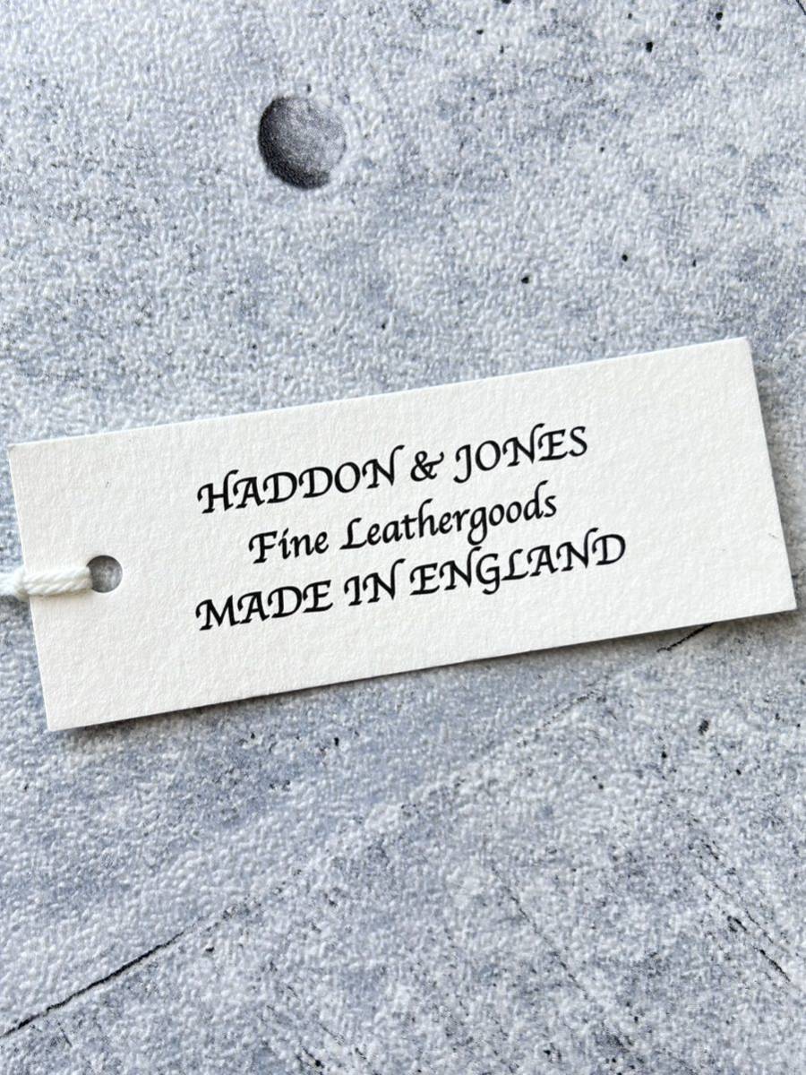 新品 イギリス製 ハッドンアンドジョーンズ リングベルト ウェビングベルト　　ブライドルレザー HADDON&JONES ダブルリング 玉7591_画像3