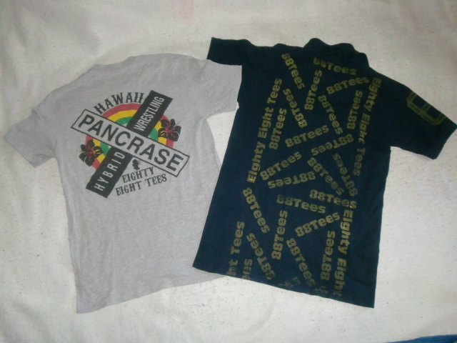 ★2セット 88Tee&PANCRACE ポロシャツ＆Tシャツ S パンクラス×88Tee Hawaii Tシャツ＆88Tee 鹿の子ポロ_画像1