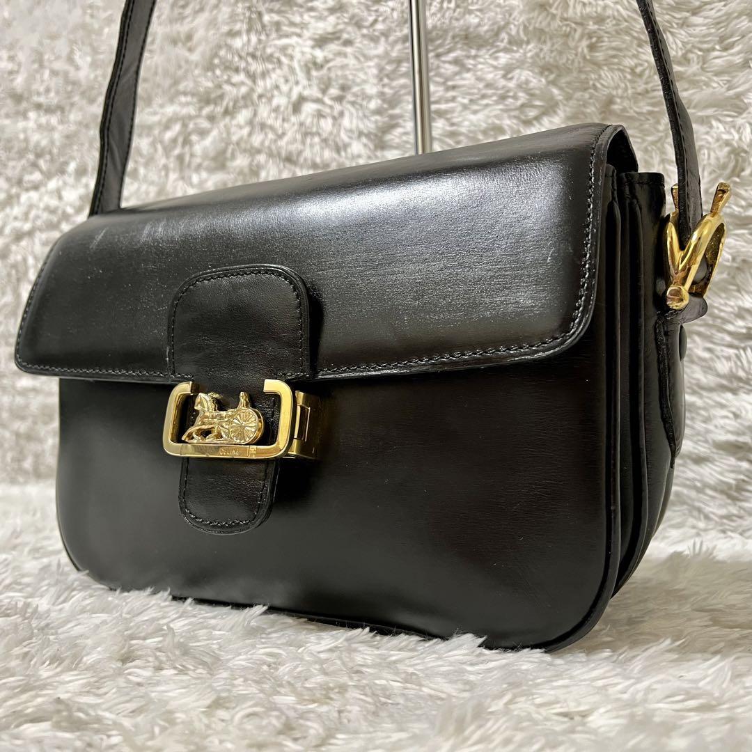 HOT新作登場】 celine - 美品 セリーヌ ハンドバッグ 黒 CELINE