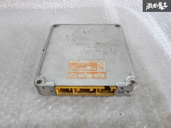 保証付 TOYOTA トヨタ 純正 AE86 レビン トレノ 前期 4AG 4A-G MT エンジン コンピューター CPU ECU 89661-12051 実働車外 棚C-4-2_画像1