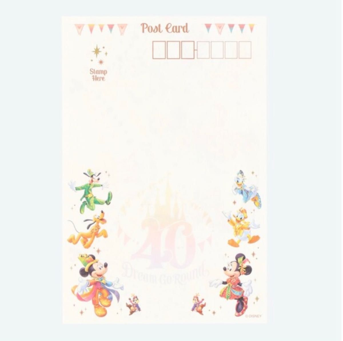 東京ディズニーリゾート40周年 ポストカード 新品未使用 TDL TDR 東京ディズニーリゾート40周年 ポストカード 新品未使用 TDL TDR