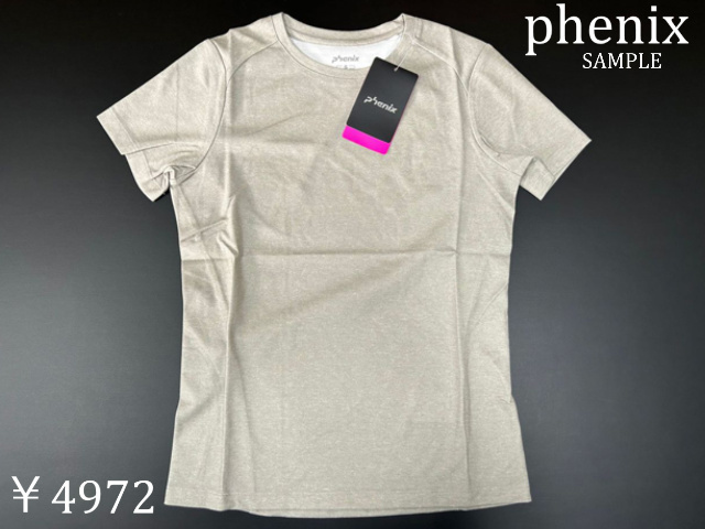 PH822TS95 ヘザーグレー Sサイズ 4972円 phenix/フェニックス半袖Tシャツ 消臭・抑制 サンプル品_画像1