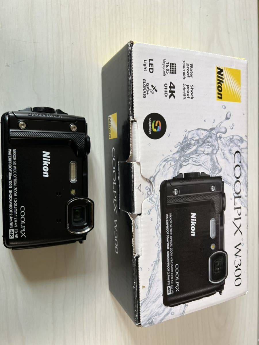 Nikon デジタルカメラ COOLPIX W300 BK クールピクス 1605万画素