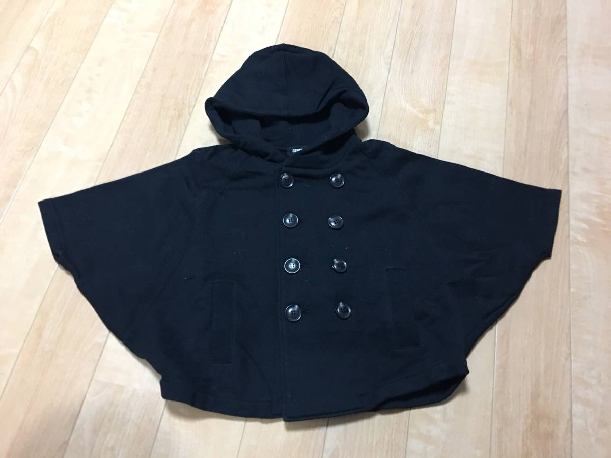  beautiful goods on goods good-looking GENERATOR generator poncho Parker 110 black man woman Dance Kids child clothes 7344 jpy 1 times have on condition * coat outer also 