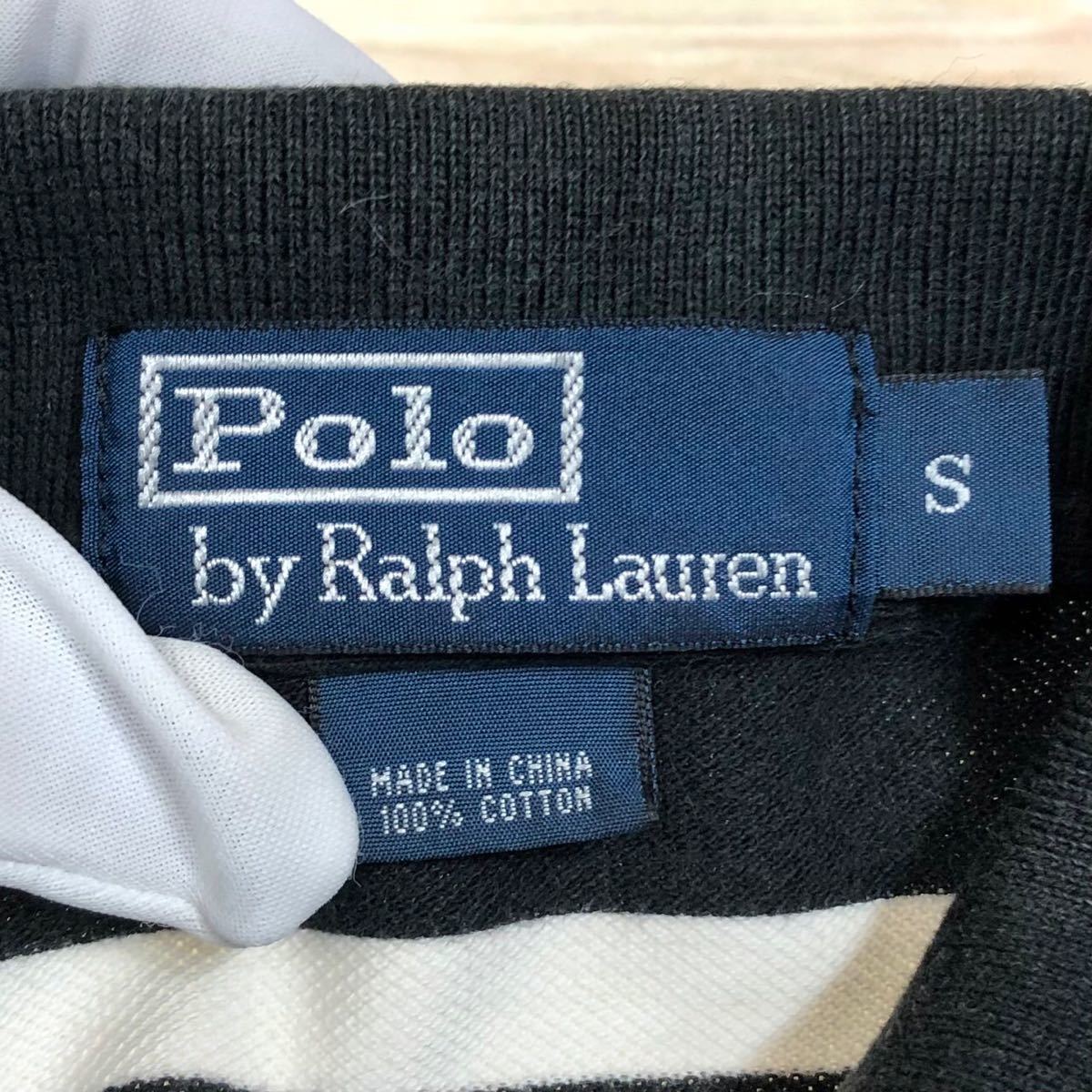 ポロバイラルフローレン　Polo by Ralph Lauren　90ｓ　ビンテージ　メンズ　トップス　半袖　ポロシャツ　ボーダー_画像9