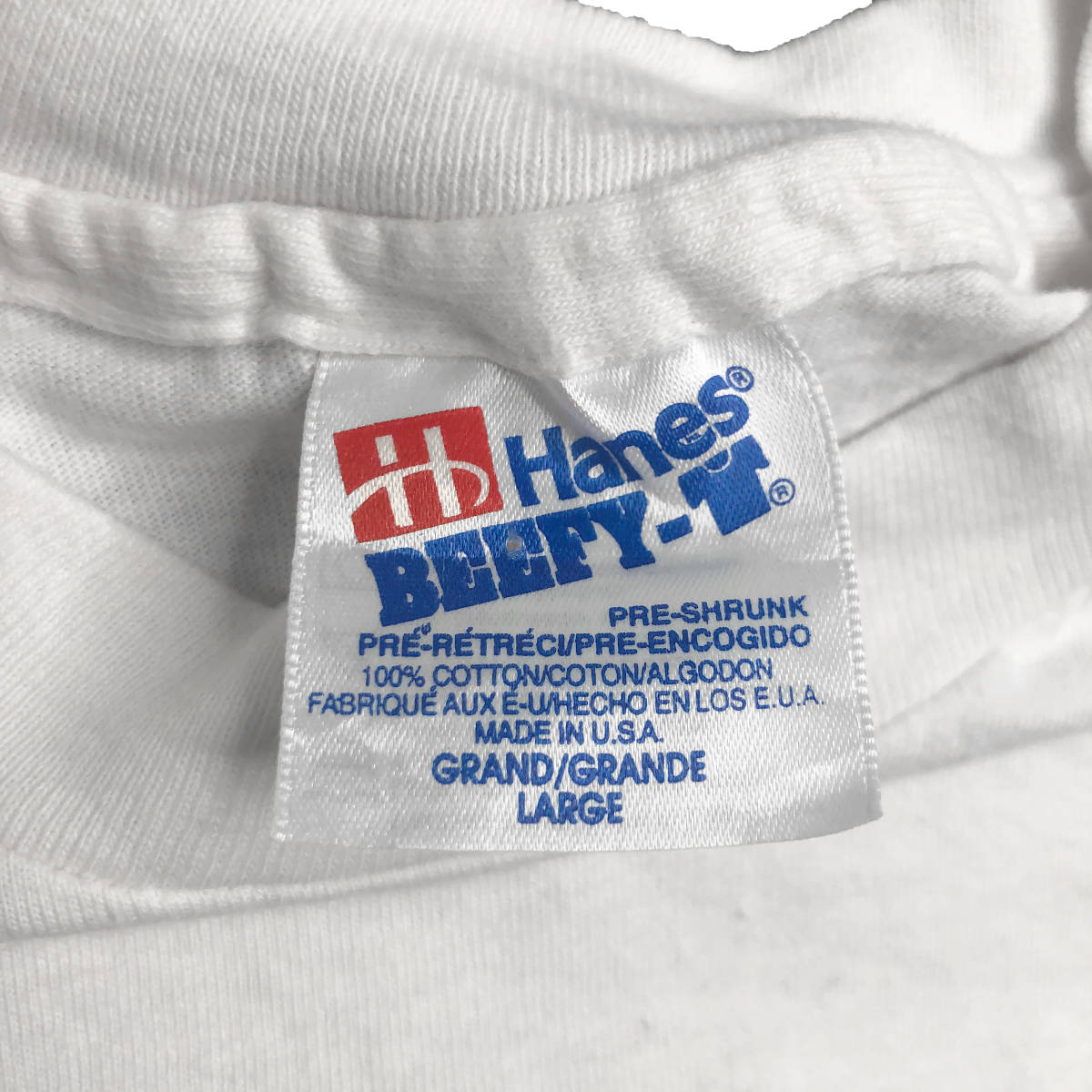 90S USA製 ヴィンテージ ウィリアム シェイクスピア 1992 オールド Tシャツ メンズL シングルステッチ ホワイト 白T 古着 Hanes BA1771