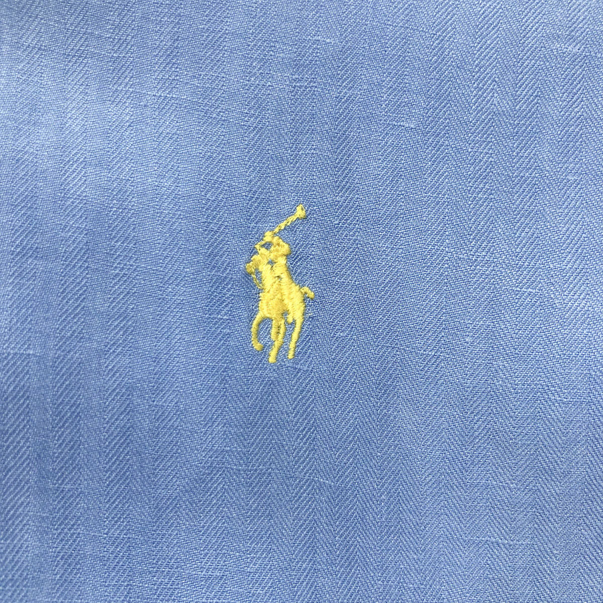 90S Polo Ralph Lauren шелк linen. воротник рубашка с коротким рукавом открытый цвет b люмен zL Polo by Ralph Lauren б/у одежда BF1481