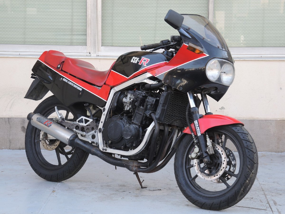 80[ appraisal S] GSX-R400 GK71B real movement that time thing original rear seats tail cowl side cover right red black 