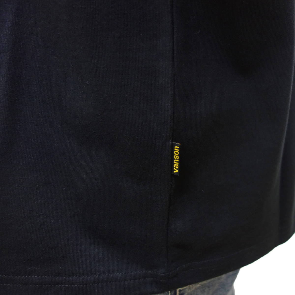 新品 M バンソン ロンT 長袖Tシャツ NVLT-2313 黒×レオパード
