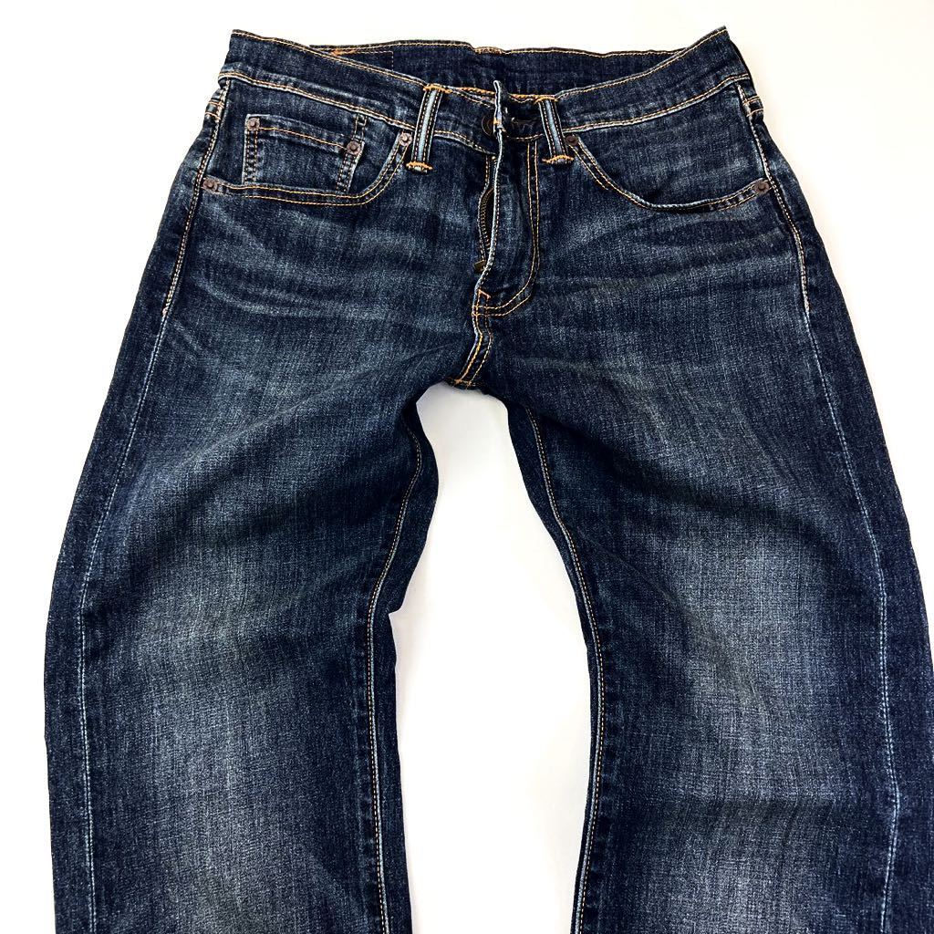 LEVIS ☆ 505 自然な色落ち感◎ スリム ストレート ストレッチ ジーンズ デニムパンツ W28 綺麗め 大人カジュアル リーバイス■Ja5956_画像4