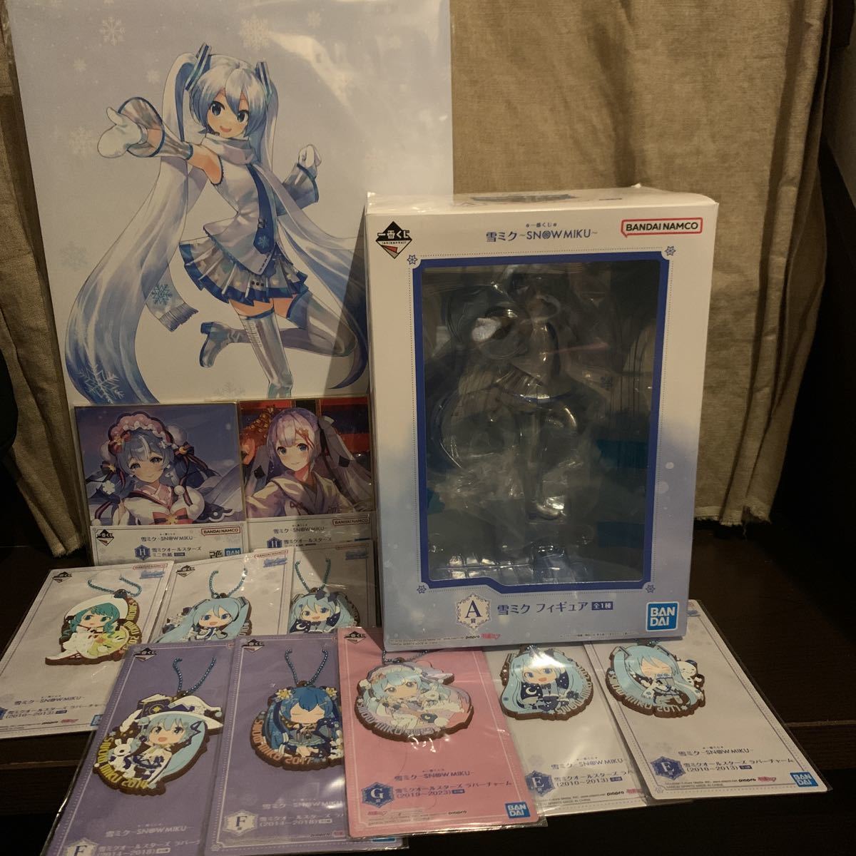  unopened most lot snow Miku A.B. Raver strap ... Cara 2010~2014 year 2023 year H.2 point E.F.G.12 point Hatsune Miku inspection figure 