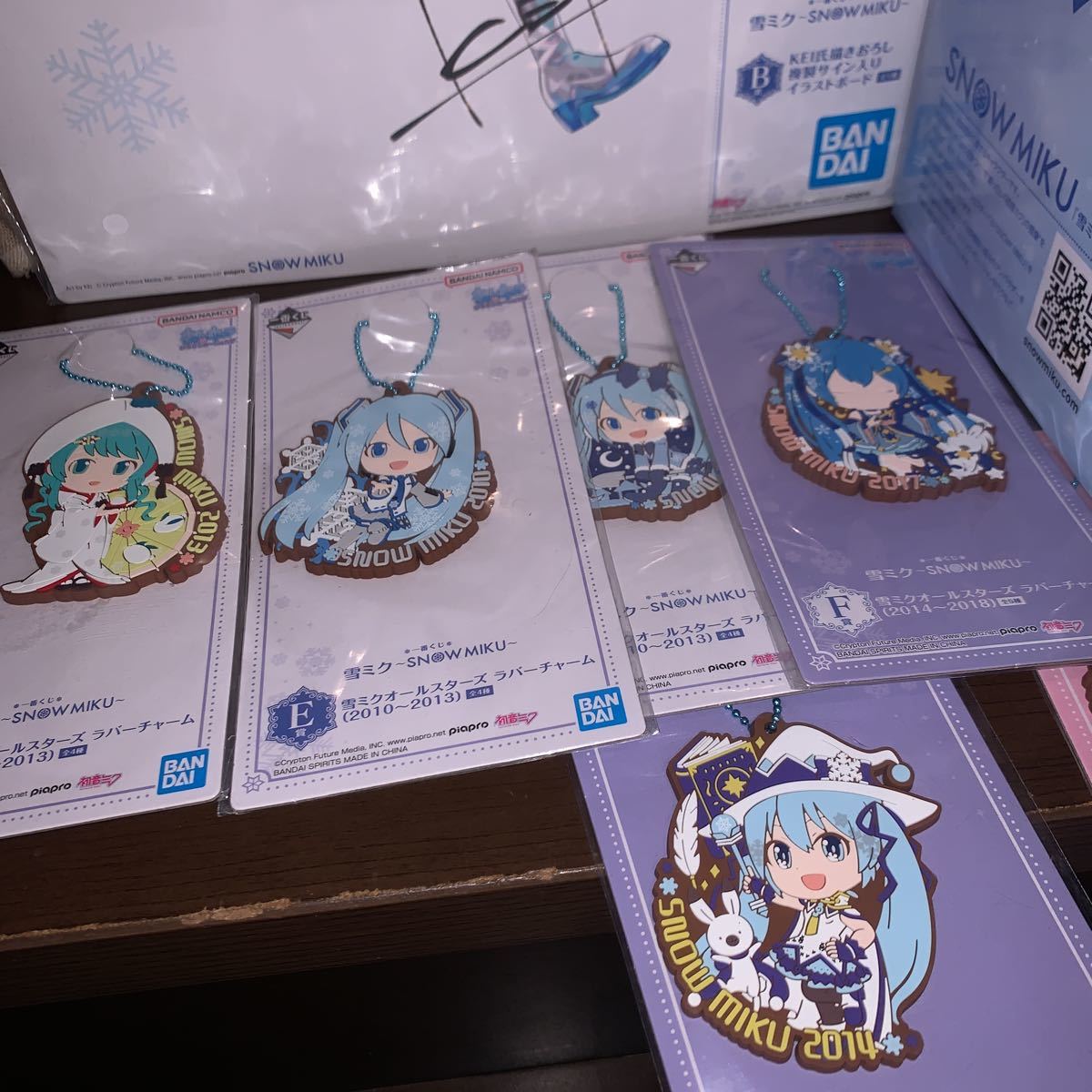  unopened most lot snow Miku A.B. Raver strap ... Cara 2010~2014 year 2023 year H.2 point E.F.G.12 point Hatsune Miku inspection figure 