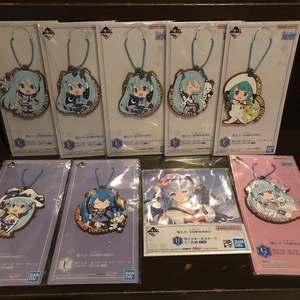  unopened most lot snow Miku A.B. Raver strap ... Cara 2010~2014 year 2023 year H.2 point E.F.G.12 point Hatsune Miku inspection figure 