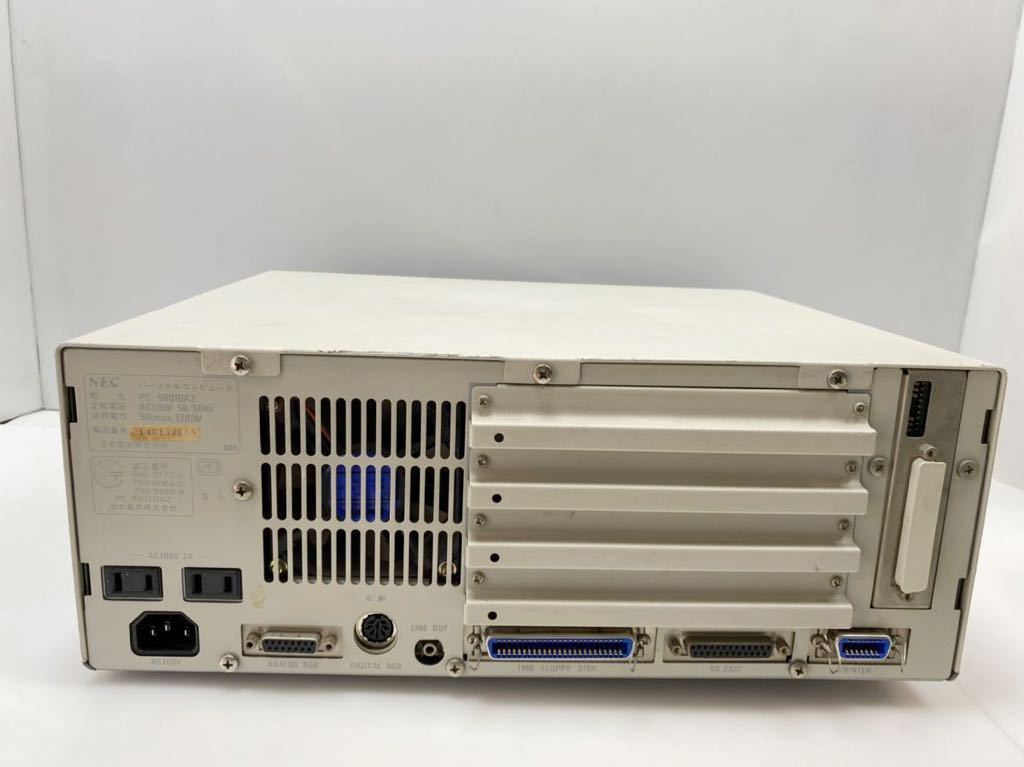 0-15092 NEC PC-9801DA2 純正電源コード付き OS起動音が有り　ジャンク品_画像6