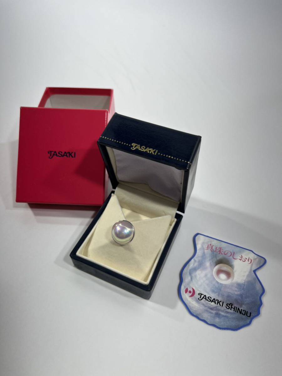WGK14 ネクタイピン TASAKI 真珠 タイピン ホワイトゴールドK14本