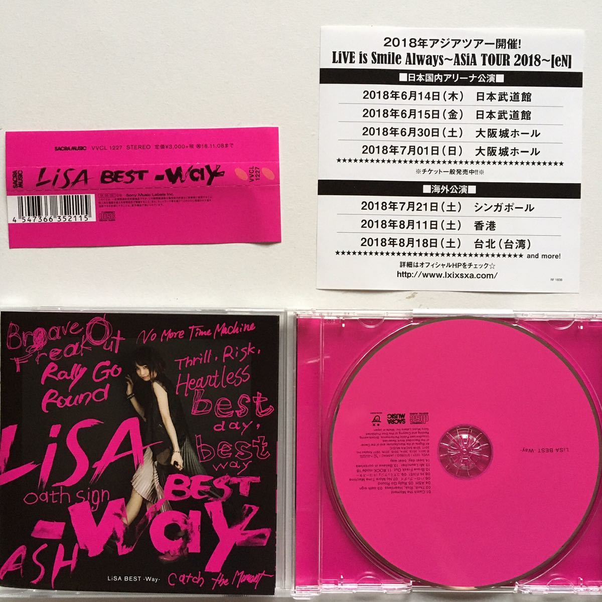 【CD】LiSA BEST -Way- ベストアルバム,LISA,アニソン☆★_画像2