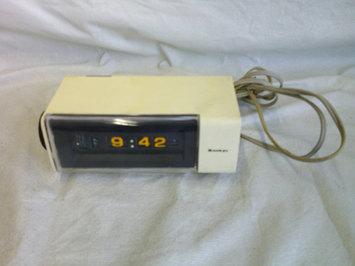 SANKYO デジタル　パタパタ時計　612Z　中古品　ジャンク品　昭和レトロ/当時物