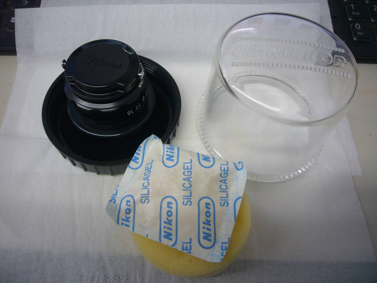Nikon EL-Nikkor 50mm　ｆ/4　引き伸ばしレンズ　プラスティックケース及び外箱付　現状渡し　当時物_画像6