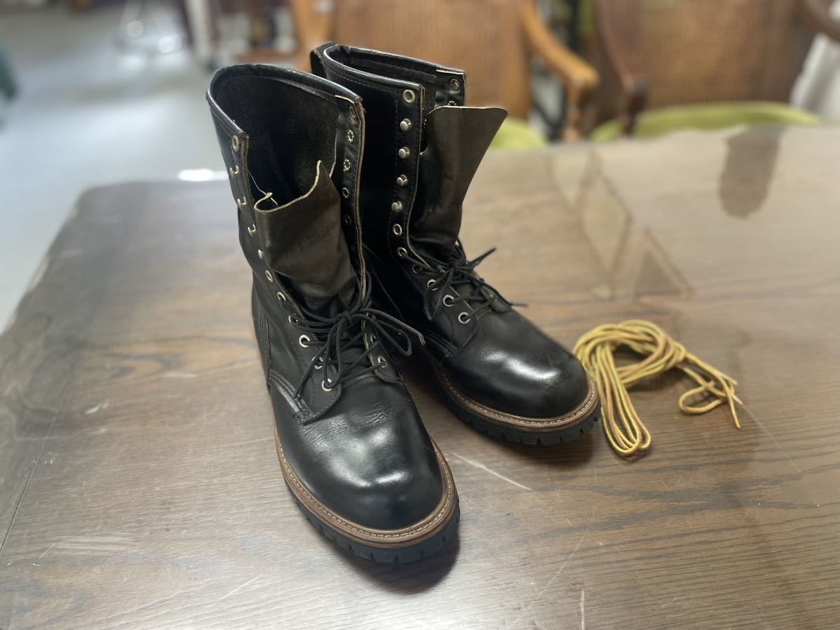 【希少】廃盤 REDWING レッドウィング 699 ロガーブーツ 黒　羽根タグ　超美品_画像2