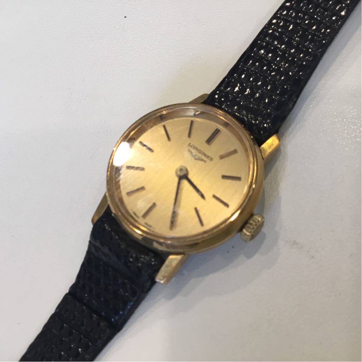 代引不可 故障品アンティークレディース手巻きウォッチ LONGINES