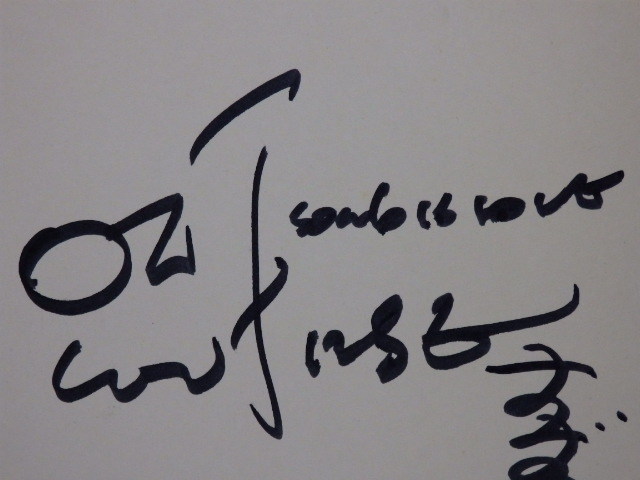 T-2098* автограф автограф карточка для автографов, стихов, пожеланий Off Course Oda Kazumasa Suzuki Yasuhiro song is love подлинная вещь Off Corse