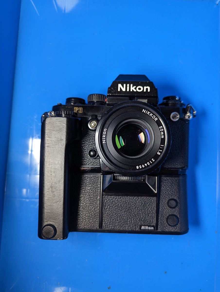 Nikon ニコン F3 一眼レフカメラ MD-4 Nikkor 50mm 1.8 レンズ