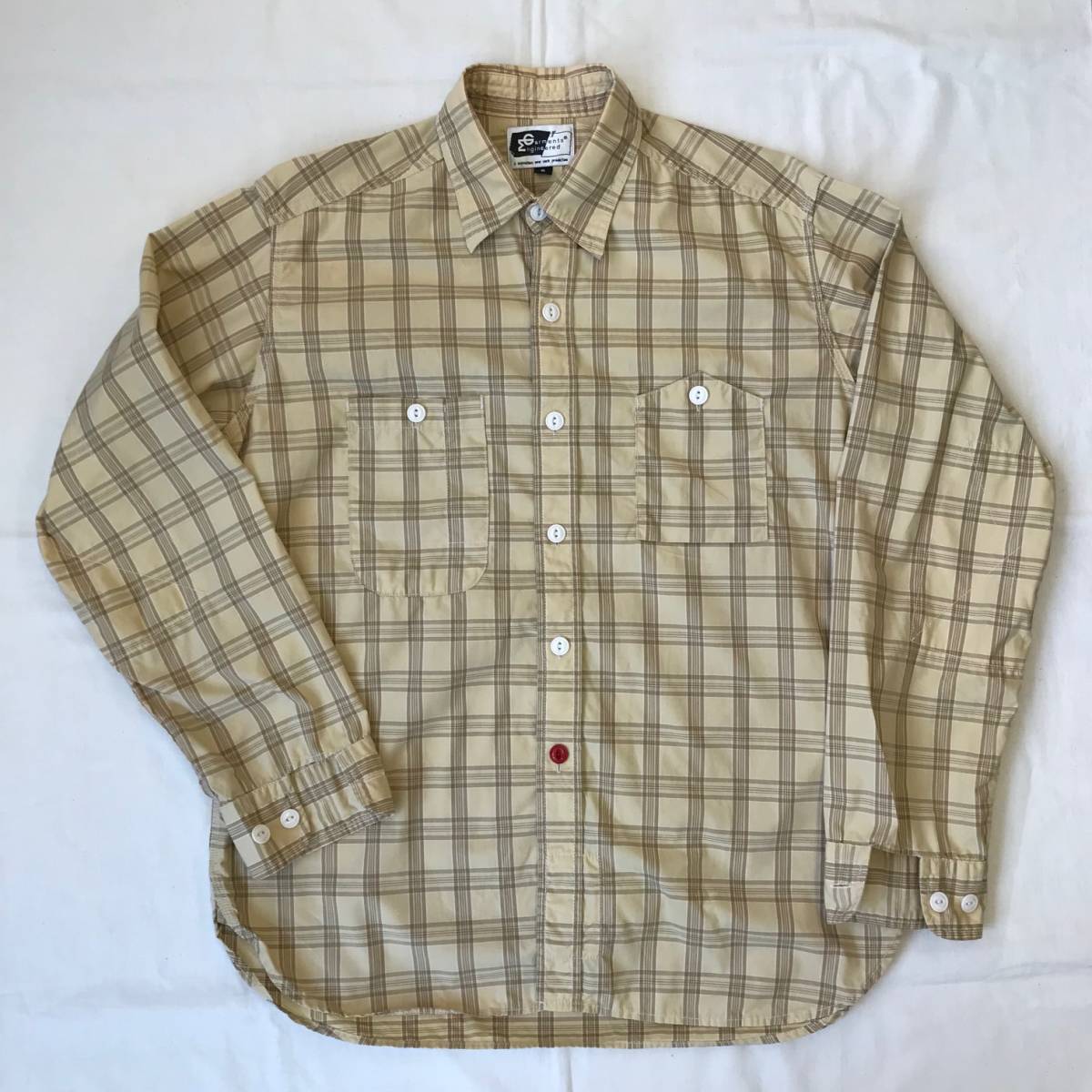 ENGINEERED GARMENTS WORK SHIRT COTTON CHECK / エンジニアードガーメンツ チェック ワーク シャツ / SIZE-S _画像1