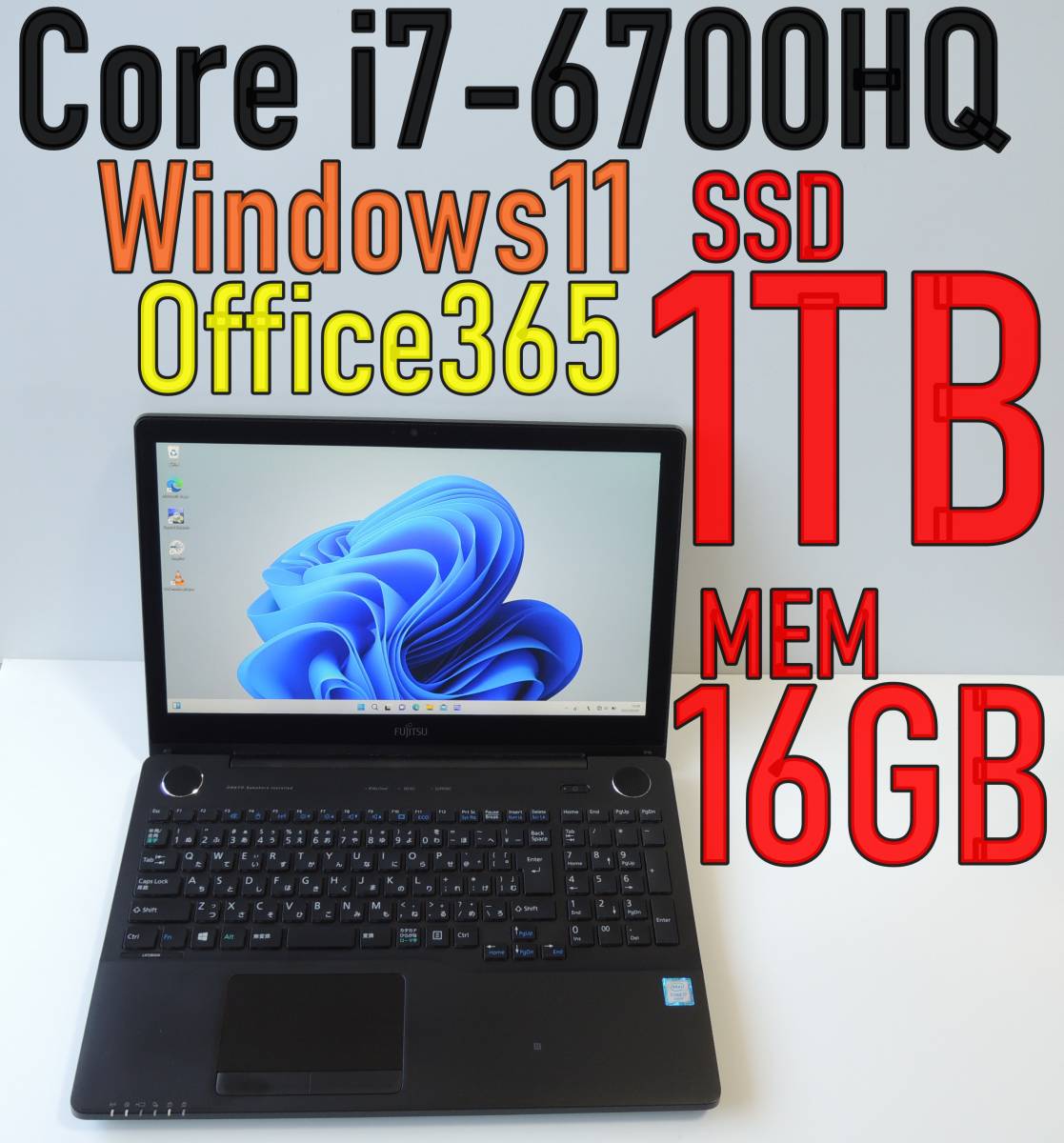 1000GB i7 メモリー 16GB 新品 SSD 1TB FMV LIFEBOOK WA3/W FMVWWA37B