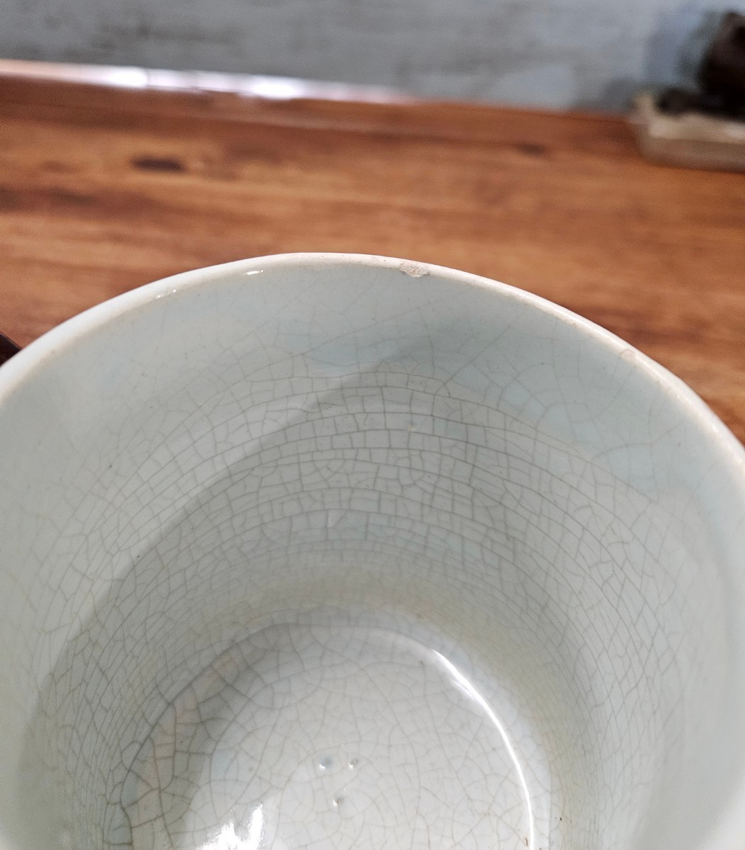 フランスアンティーク キュノワール マグカップ ブロカント カフェ インテリア 仏雑貨 マグ 食器 C1_画像6