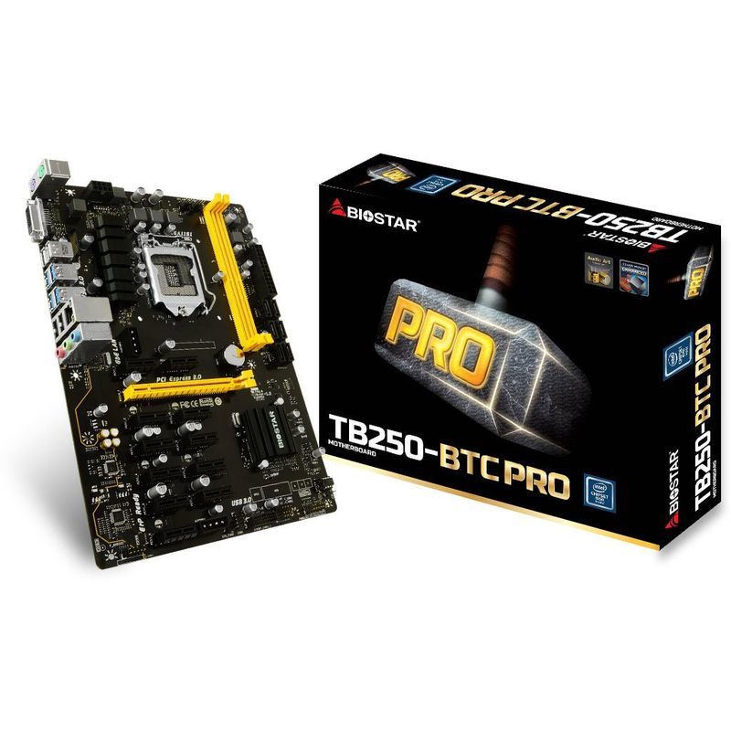 超目玉】 ULTRA BIOSTAR PRO PRO TB250-BTC マザーボード CRYPTO