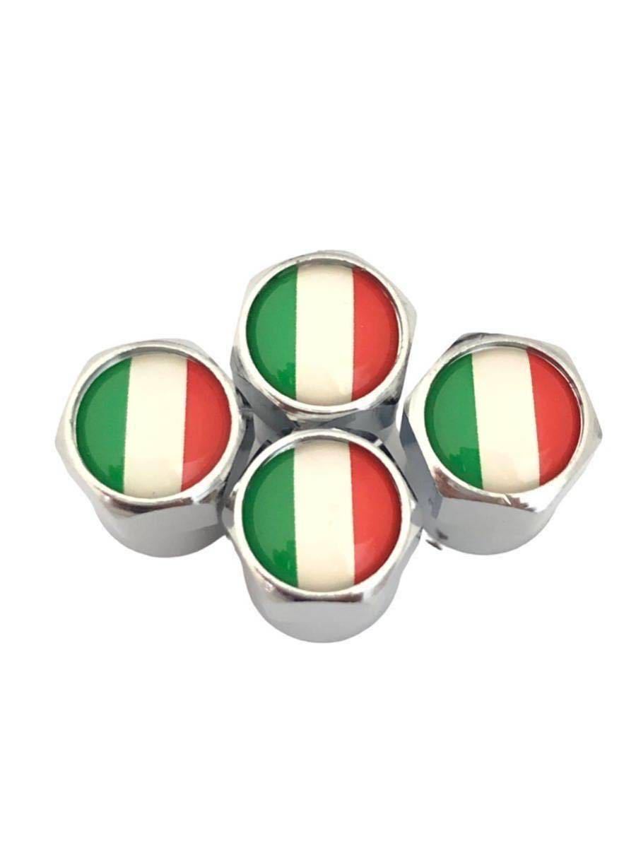 J イタリア 国旗 バルブキャップ エンブレム ステッカー フェンダー ランチア LANCIA イプシロン テージス デルタ_画像3