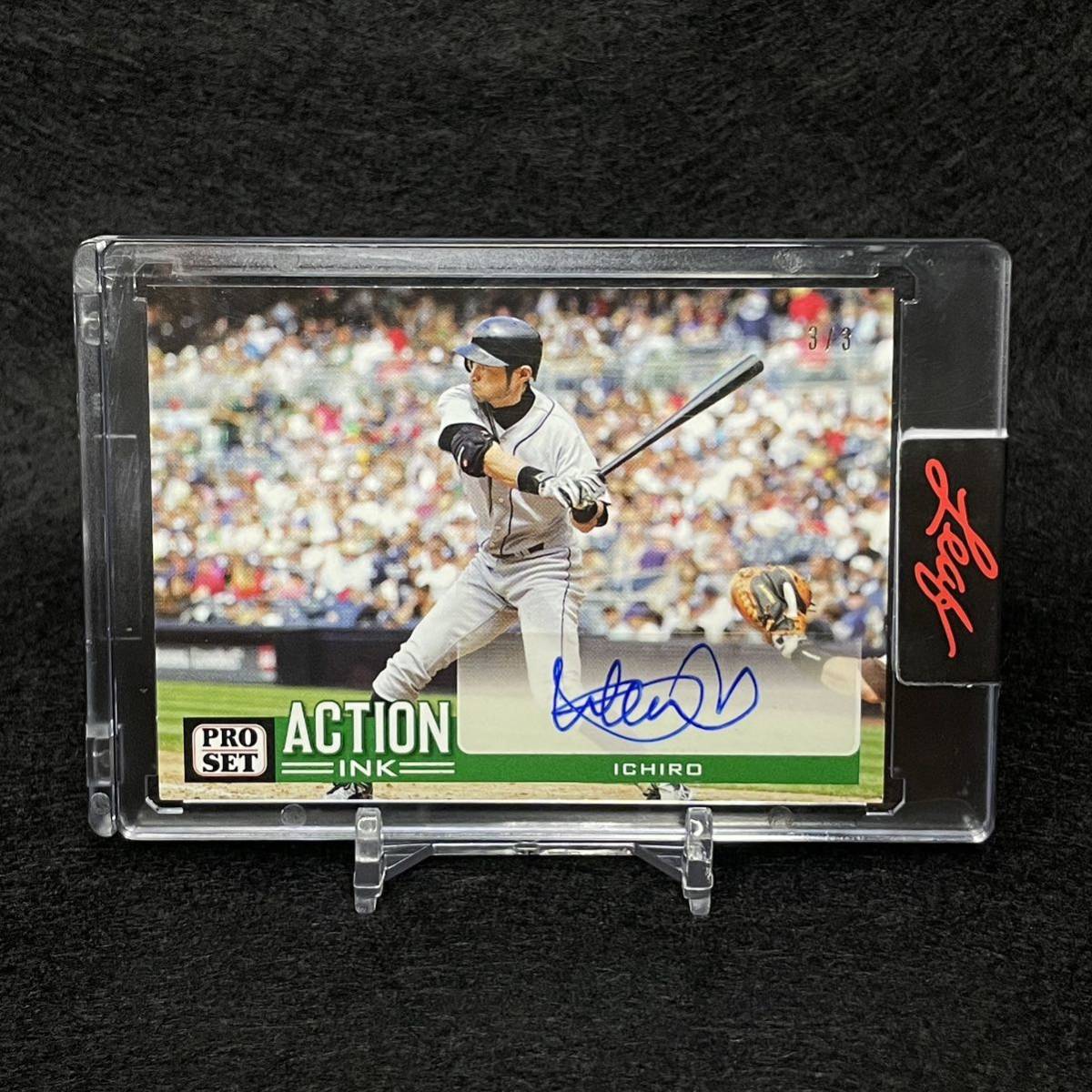 世界3枚限定】2022 Leaf Pro Set MLB Baseball Action Ink Ichiro