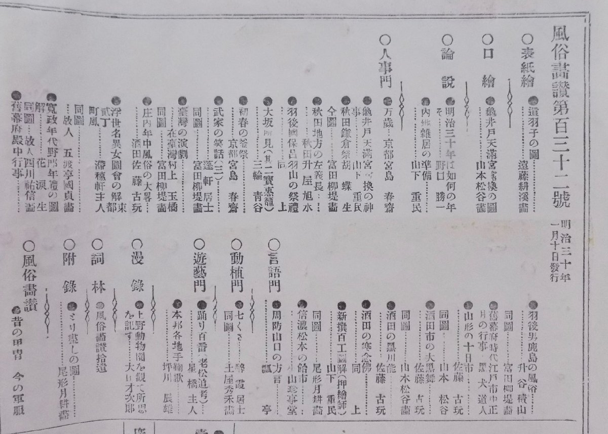 「風俗画報」第137号／明治30年3月／東陽堂発行_画像2