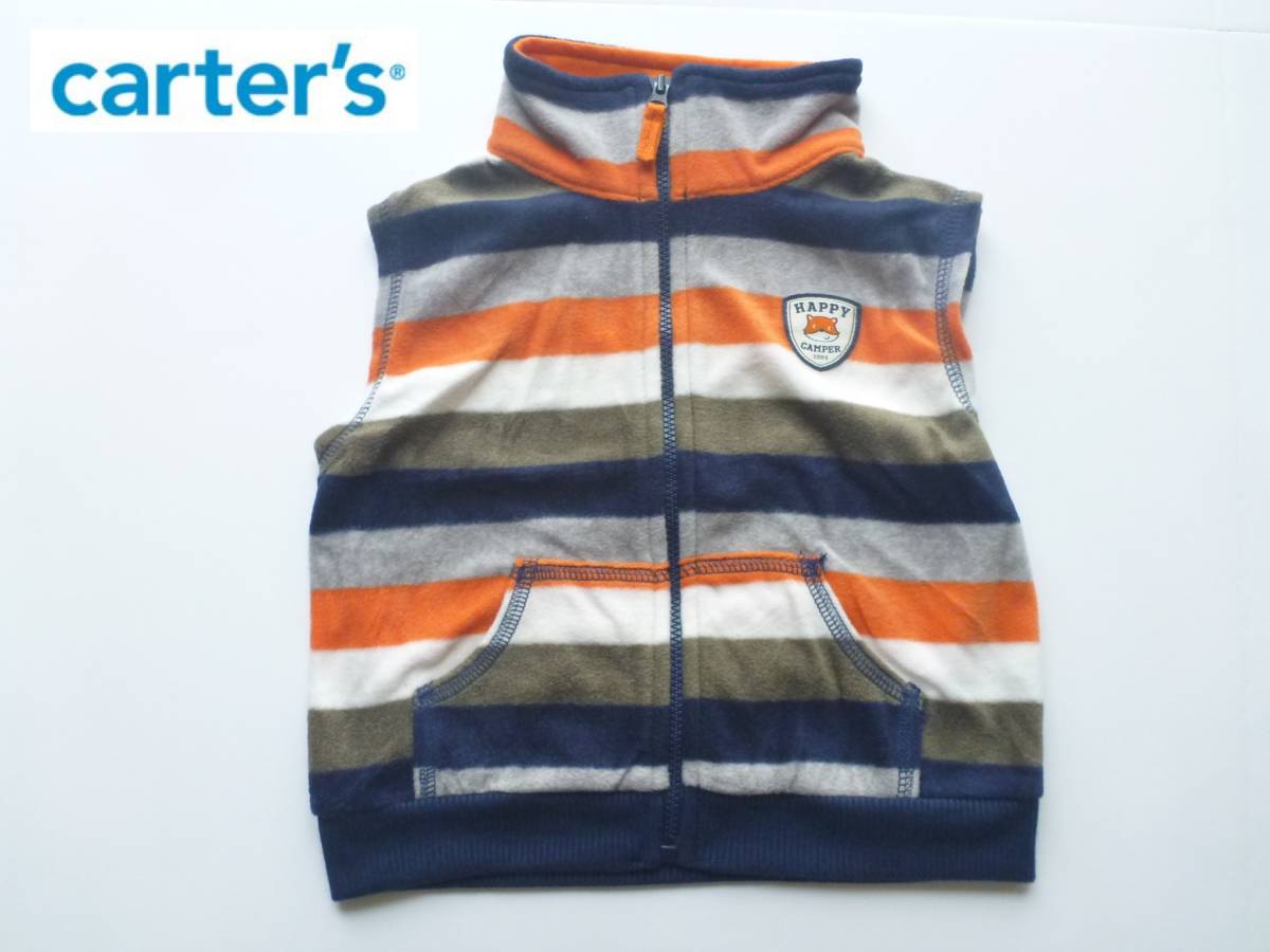  новый товар carter\'s Carter's * orange × темно-синий × серый × хаки флис лучший 24m 80 90