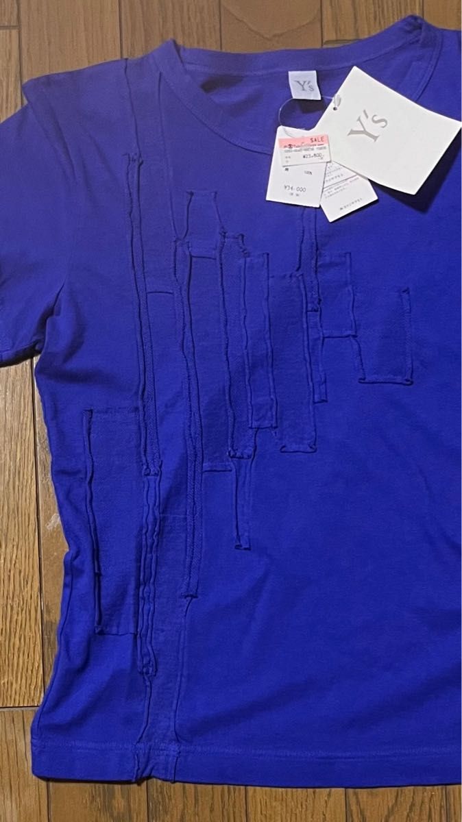 定価¥34,000-  新品　未使用　タグ付き　Y's ワイズ ヨウジヤマモト Tシャツ　サイズ 2/ブルー　