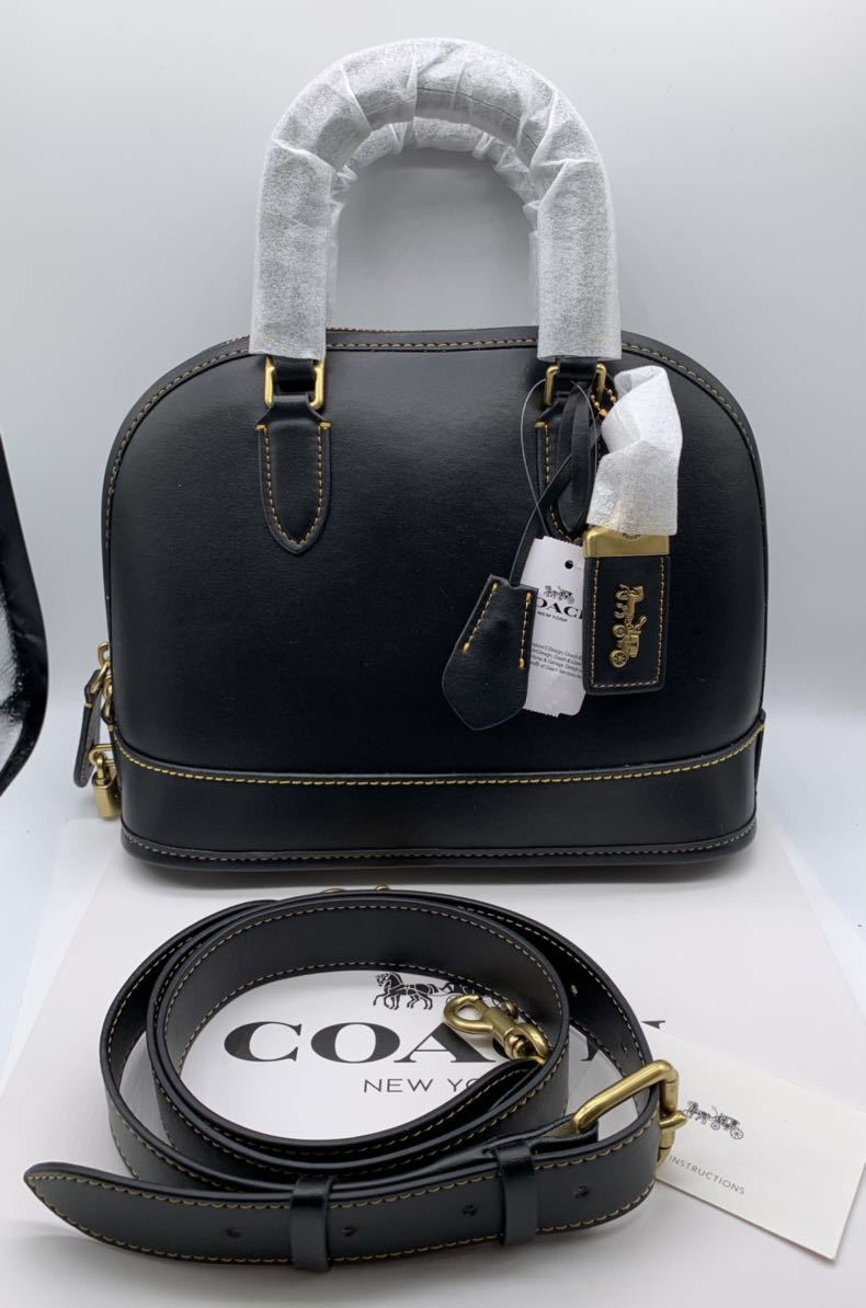 COACH CC411 レヴェル バッグ ハンドバッグ ショルダーバッグ ブラック