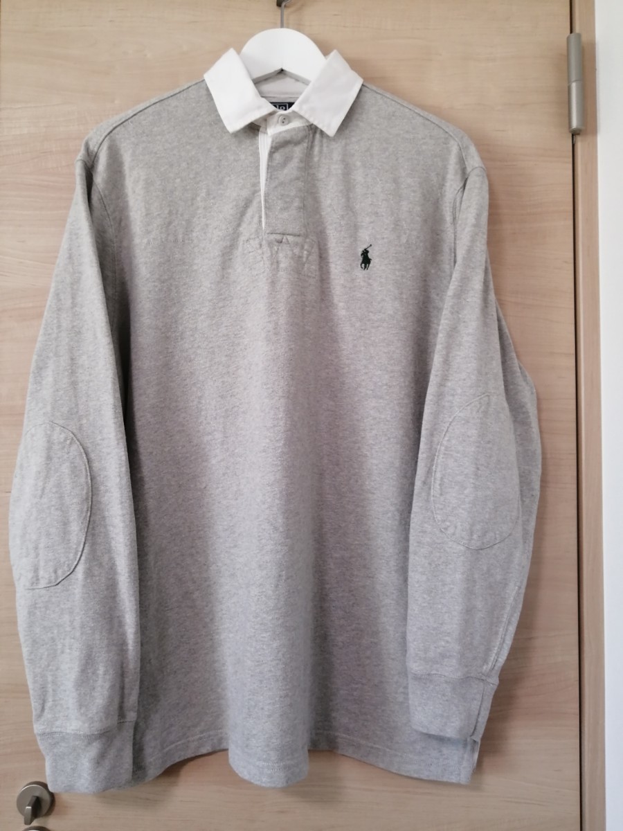 ポロラルフローレン POLO RALPH LAUREN ラガーシャツ M グレー ポロラルフローレン POLO RALPH LAUREN ラガーシャツ M グレー