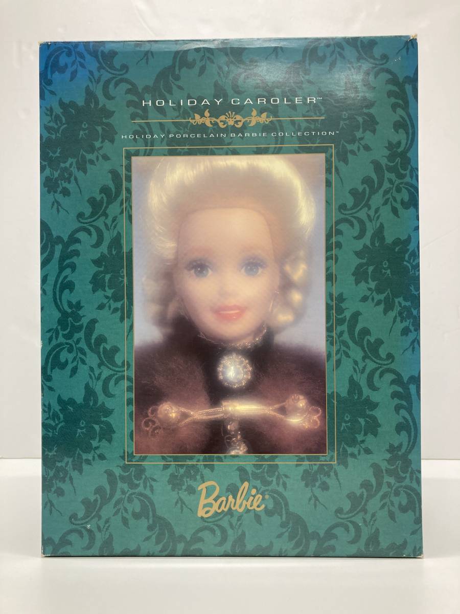 【35411】希少！未使用品　Barbie　バービー人形（HOLIDAY CAROLER　シリアルナンバー付48253）MATEL　USA　1990年代_画像2