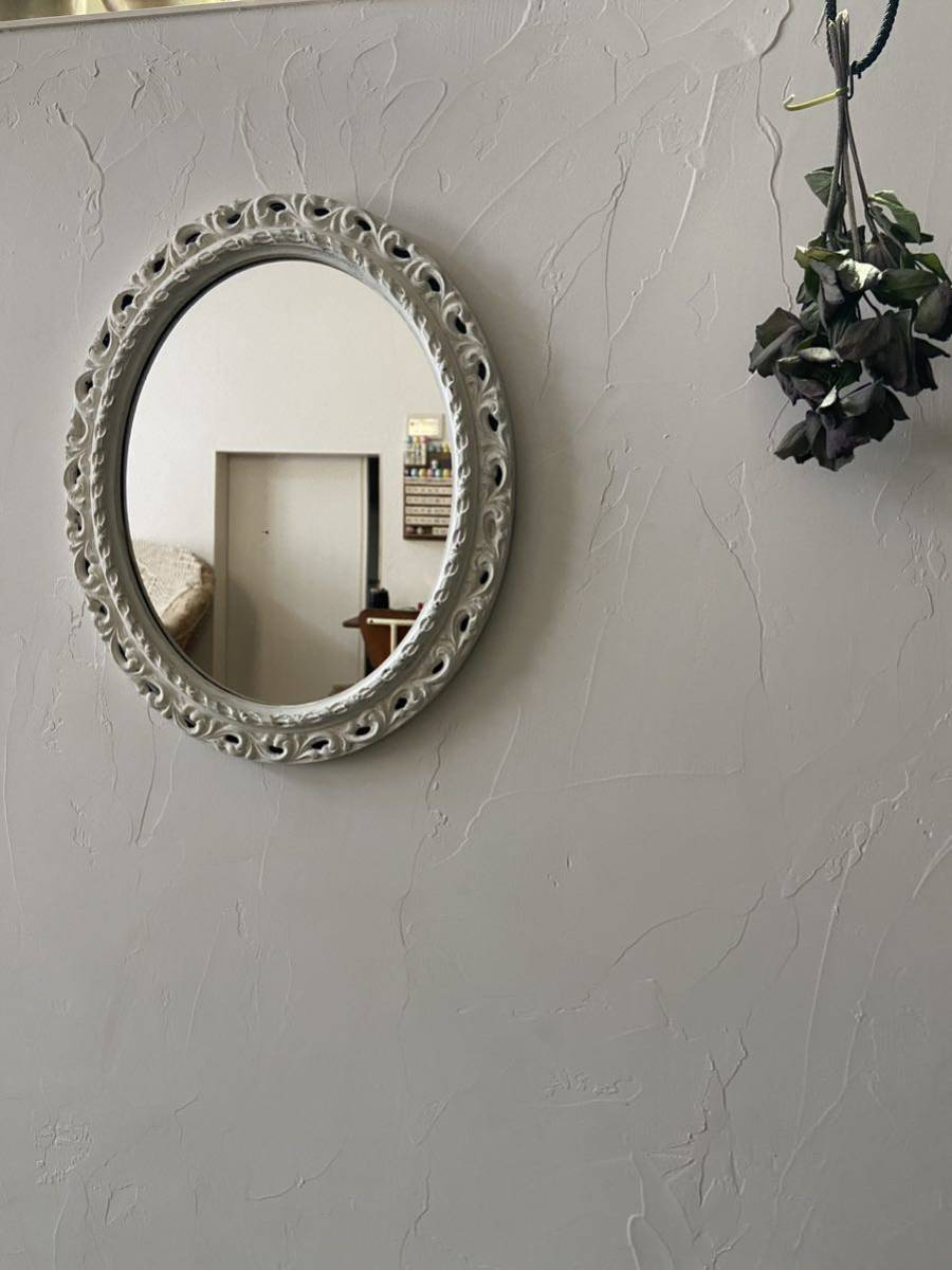 壁掛け　鏡　フランス　ブロカント