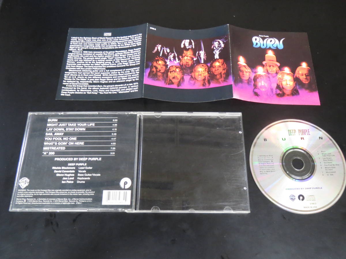 Deep Purple - Burn 輸入盤CD（アメリカ 2766-2, 1989）