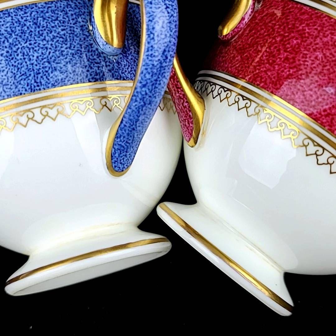 ☆ 良品 ◇ ウェッジウッド コロンビアパウダー ルビー ブルー カップ