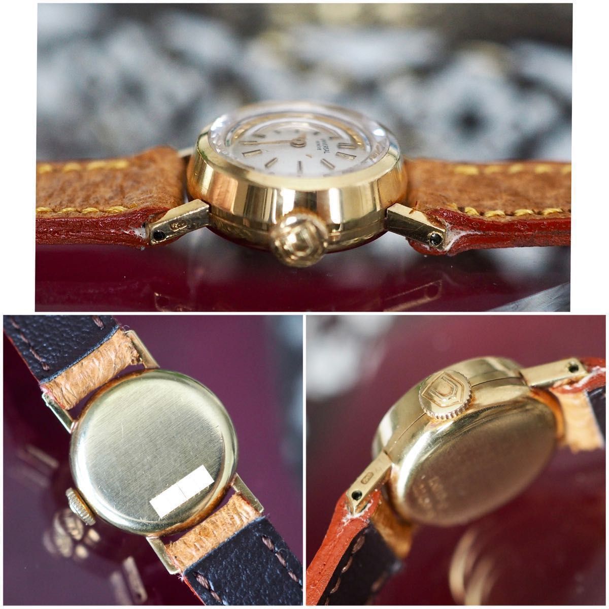 美品☆ UNIVERSAL GENEVE ユニバーサルジュネーブ 18金無垢 カット