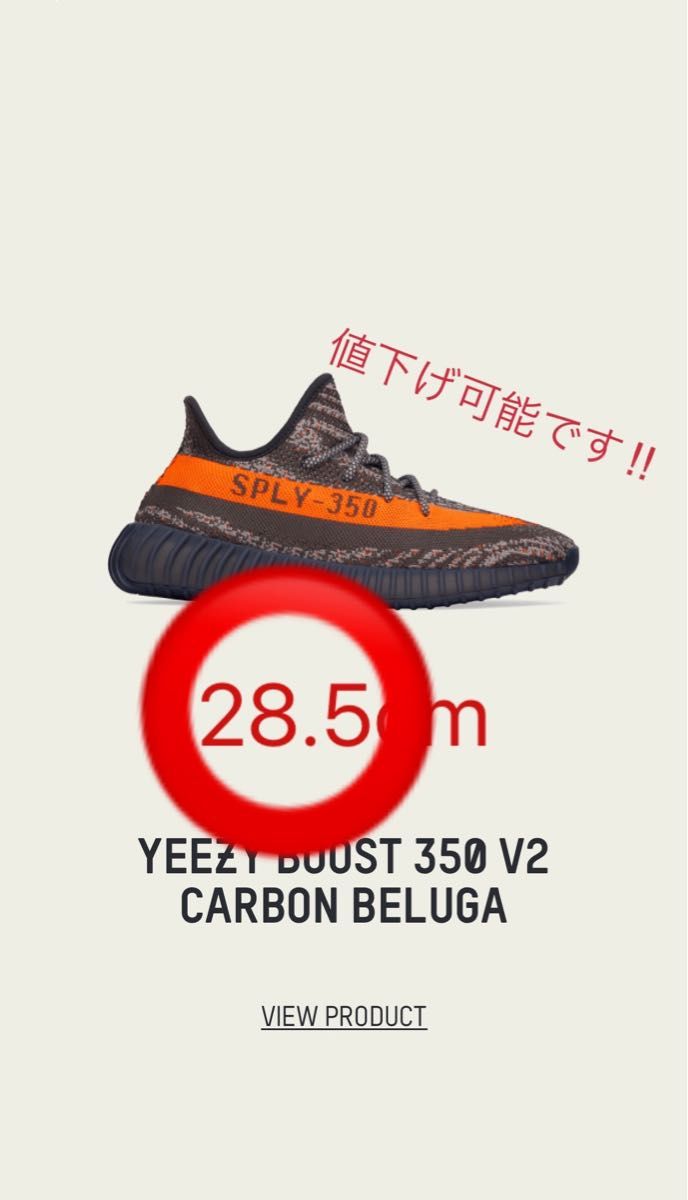 早い者勝ち・値下げ可能】YEEZY BOOST 350 V2 28.5センチ