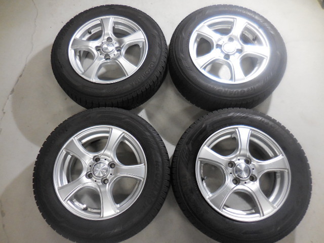 ヨコハマ アイスガードIG60 4本セット 14-5.5J 4H/100 ET42 165/70R14 中古4本 アクア スペイド パッソ ポルテ ヴィッツ kei スイフト等_画像1