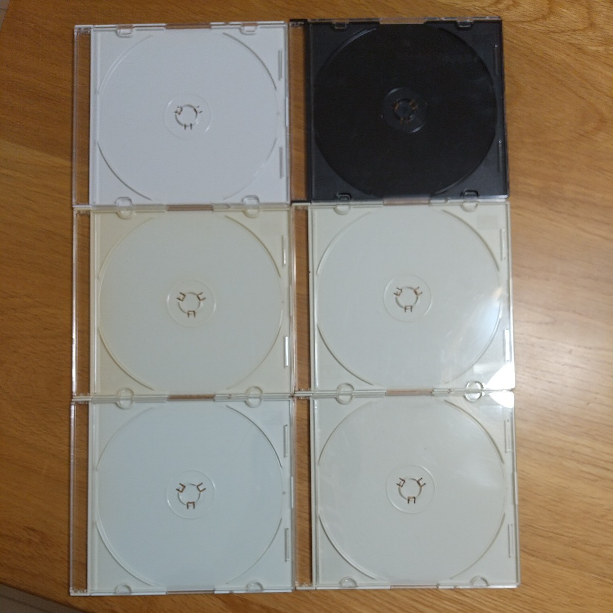 CD кейс DVD кейс пустой 6 шт. комплект белый чёрный тонкий жесткий чехол CD-R DVD-R