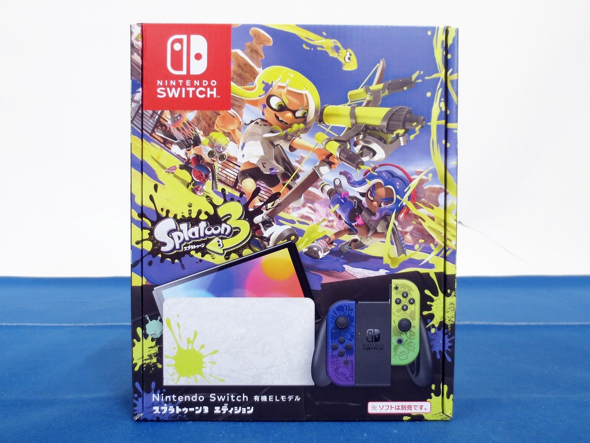 1円～☆未使用☆Nintendo Switch本体≪9≫ 有機ELモデル スプラ